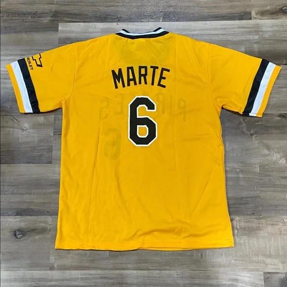 Yellow Pirates Marte Jersey with Black Trim - Picture 2 of 6
